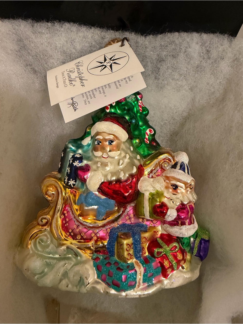 Christopher Radko Trim A Tree-O Santa Limited Edition Ornament w/ Certificate